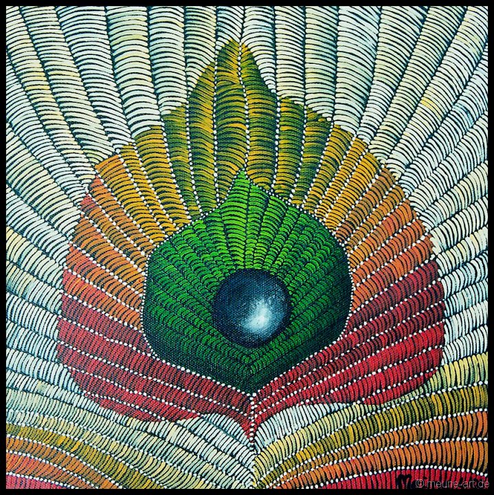 27 Time to Leaf Acryl auf Leinwand;
30 x 30 cm